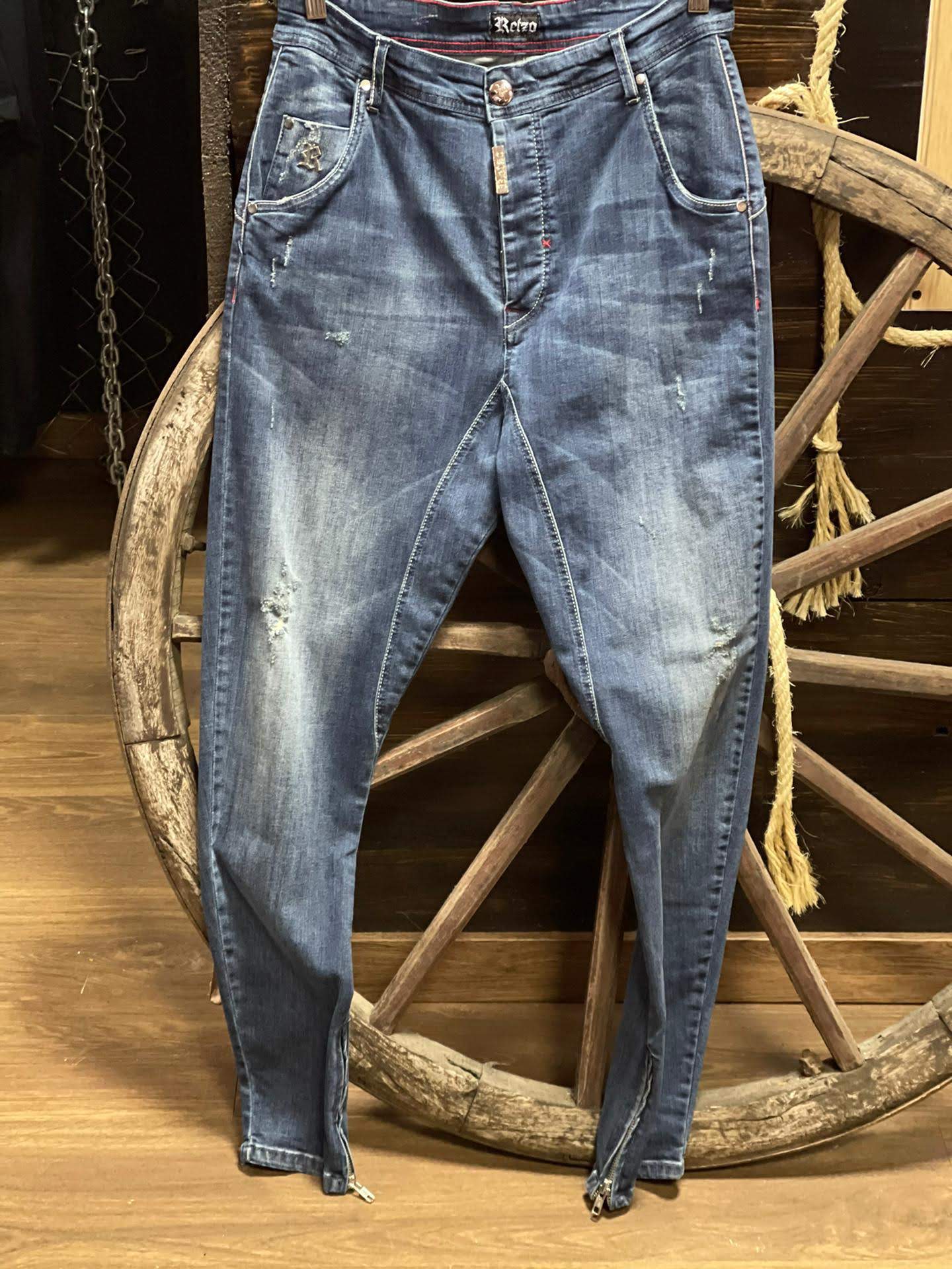 Blue Stonewashed Jeans