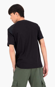 Patchwork Organic Cotton T-Shirt - Preta - BlackBeard Fashion Lounge - 