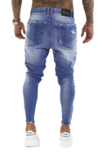 Load image into Gallery viewer, Green Spotted Jeans - BlackBeard Fashion Lounge - 
