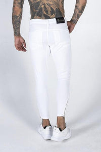 White Embroidery Jeans - BlackBeard Fashion Lounge - 
